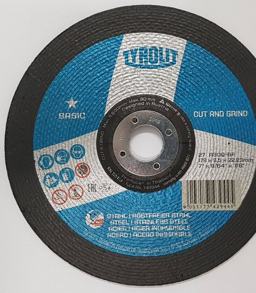 DISCO DE CORTE / DESBASTE (CHANFRO) 7