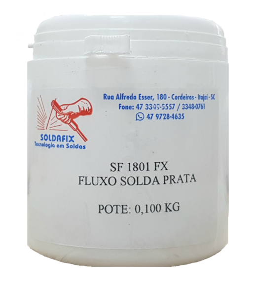 FLUXO PARA SOLDA PRATA SF 1801 FX POTE C/ 0,100 KG