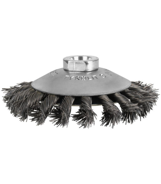 ESCOVA CÔNICA AÇO TRANÇADO 115X27,5XM14 TYROLIT BA