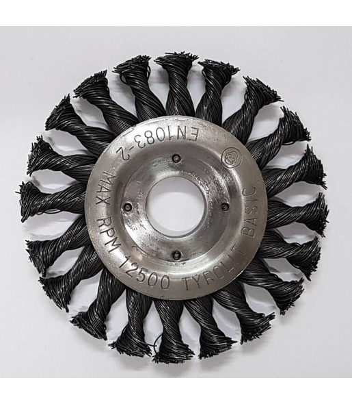 ESCOVA CIRCULAR TRANÇADA AÇO 4½ BASIC