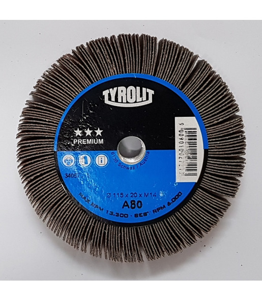 RODA DE LIXA PG 115 X 20 X M14 G 80 TYROLIT PREMIU